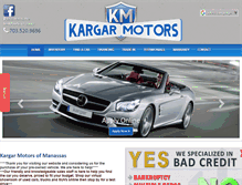 Tablet Screenshot of kargarmotors.com